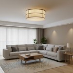 Sophie Japanese Linen Lantern Ceiling Light