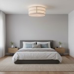 Sophie Japanese Linen Lantern Ceiling Light