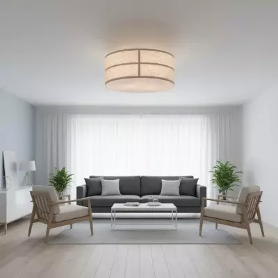 Sophie Japanese Linen Lantern Ceiling Light Sophie Japanese Linen Lantern Ceiling Light