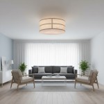 Sophie Japanese Linen Lantern Ceiling Light