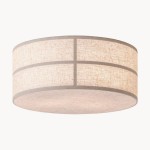 Sophie Japanese Linen Lantern Ceiling Light