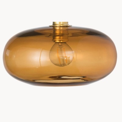 Guy Retro Round Blown Glass Gold Wall Light Guy Retro Round Blown Glass Gold Wall Light
