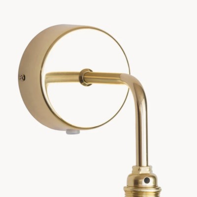Guy Retro Round Blown Glass Gold Wall Light Guy Retro Round Blown Glass Gold Wall Light