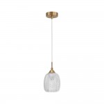 Martyn Modern Satin Textured Glass Pendant Light