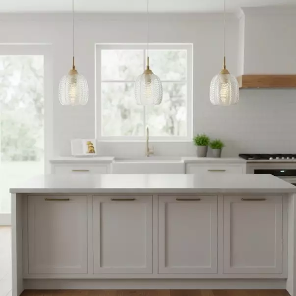 Martyn Modern Satin Textured Glass Pendant Light Martyn Modern Satin Textured Glass Pendant Light