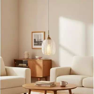 Martyn Modern Satin Textured Glass Pendant Light Martyn Modern Satin Textured Glass Pendant Light
