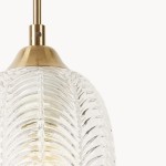Martyn Modern Satin Textured Glass Pendant Light