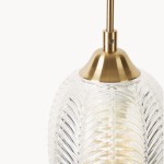 Martyn Modern Satin Textured Glass Pendant Light