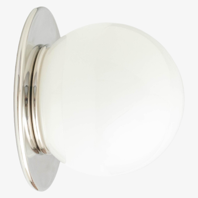 Oliver Vintage Glass Globe Flush Mount Wall Light Oliver Vintage Glass Globe Flush Mount Wall Light