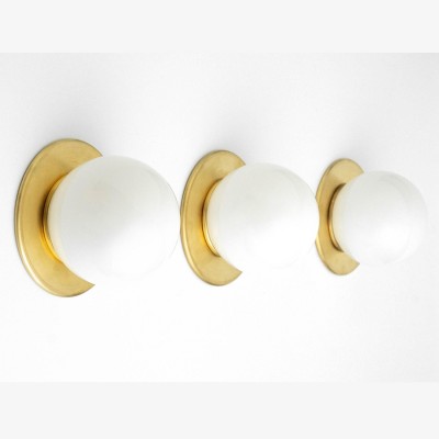 Oliver Vintage Glass Globe Flush Mount Wall Light Oliver Vintage Glass Globe Flush Mount Wall Light