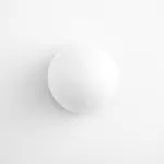 Grenney Minimalist Opal Globe Wood Wall Light