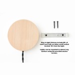 Grenney Minimalist Opal Globe Wood Wall Light