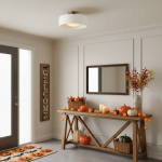 Aura Modern Porcelain Flush Mount Ceiling Light