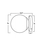 Hoppen Modern Colorful Opal Glass Globe Wall Light