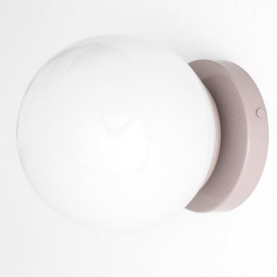 Hoppen Modern Colorful Opal Glass Globe Wall Light Hoppen Modern Colorful Opal Glass Globe Wall Light