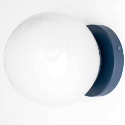 Hoppen Modern Colorful Opal Glass Globe Wall Light Hoppen Modern Colorful Opal Glass Globe Wall Light