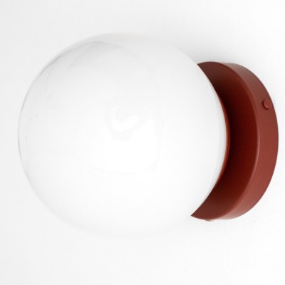 Hoppen Modern Colorful Opal Glass Globe Wall Light Hoppen Modern Colorful Opal Glass Globe Wall Light