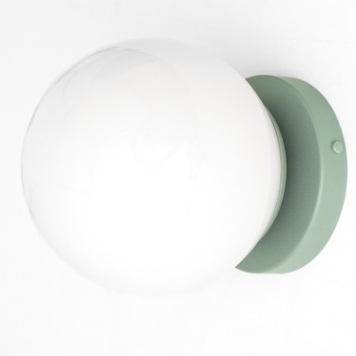 Hoppen Modern Colorful Opal Glass Globe Wall Light Hoppen Modern Colorful Opal Glass Globe Wall Light