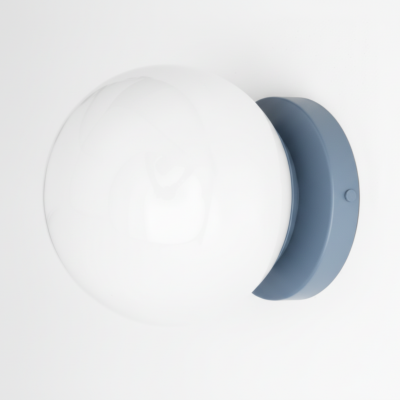 Hoppen Modern Colorful Opal Glass Globe Wall Light Hoppen Modern Colorful Opal Glass Globe Wall Light