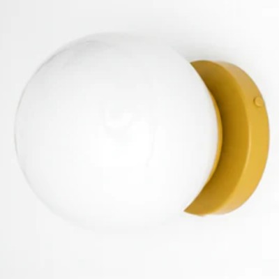Hoppen Modern Colorful Opal Glass Globe Wall Light Hoppen Modern Colorful Opal Glass Globe Wall Light
