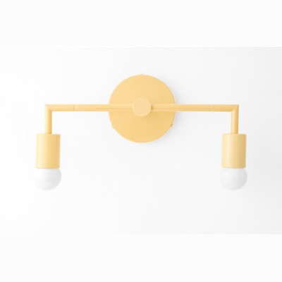 Uniacke Nordic Colorful 2-Light Right Angle Metal Wall Light Uniacke Nordic Colorful 2-Light Right Angle Metal Wall Light