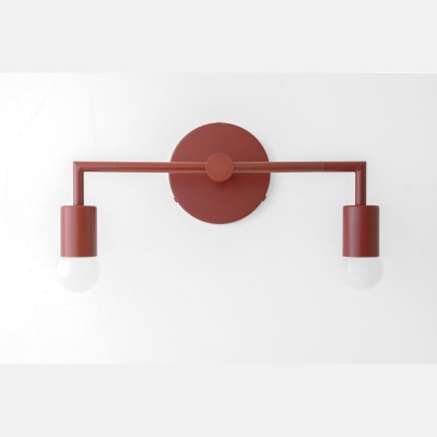 Uniacke Nordic Colorful 2-Light Right Angle Metal Wall Light Uniacke Nordic Colorful 2-Light Right Angle Metal Wall Light