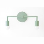 Uniacke Nordic Colorful 2-Light Right Angle Metal Wall Light