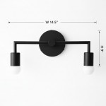 Uniacke Nordic Colorful 2-Light Right Angle Metal Wall Light