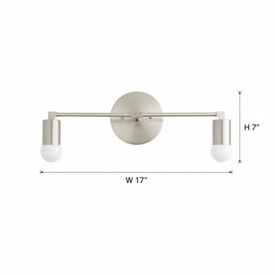 Bernerd Vintage 2-Light Brass Wall Light Bernerd Vintage 2-Light Brass Wall Light