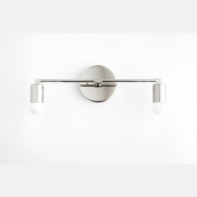Bernerd Vintage 2-Light Brass Wall Light Bernerd Vintage 2-Light Brass Wall Light