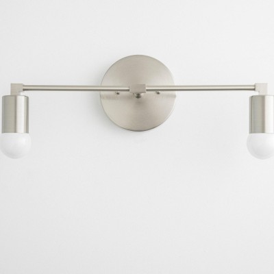 Bernerd Vintage 2-Light Brass Wall Light Bernerd Vintage 2-Light Brass Wall Light