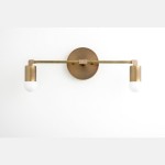 Bernerd Vintage 2-Light Brass Wall Light