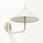 Rhodes Minimalist Linen Fabric Cone Wall Light