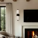 Hartnell Retro Colorful Art Deco Glass Eloise Wall Light