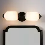 Hartnell Retro Colorful Art Deco Glass Eloise Wall Light