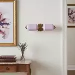 Hartnell Retro Colorful Art Deco Glass Eloise Wall Light