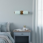 Hartnell Retro Colorful Art Deco Glass Eloise Wall Light