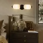 Bernerd Vintage 2-Light Brass Wall Light