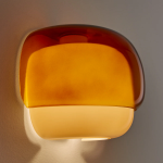 Hartnell Retro Colorful Art Deco Glass Eloise Wall Light