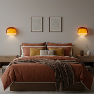 Norman Modern Colorful Layered Glass Wall Light Norman Modern Colorful Layered Glass Wall Light