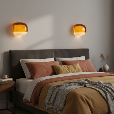 Norman Modern Colorful Layered Glass Wall Light Norman Modern Colorful Layered Glass Wall Light