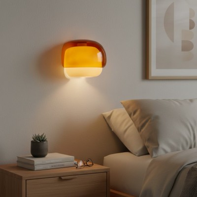 Norman Modern Colorful Layered Glass Wall Light Norman Modern Colorful Layered Glass Wall Light