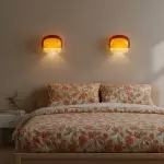 Norman Modern Colorful Layered Glass Wall Light