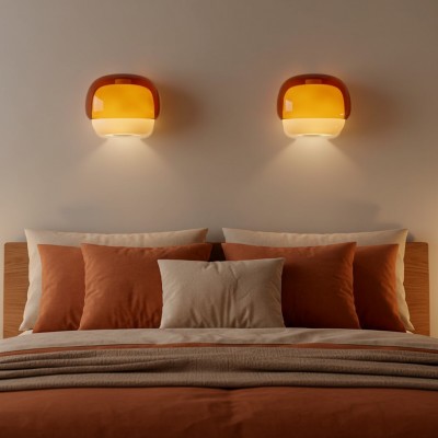 Norman Modern Colorful Layered Glass Wall Light Norman Modern Colorful Layered Glass Wall Light