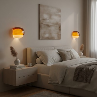 Norman Modern Colorful Layered Glass Wall Light Norman Modern Colorful Layered Glass Wall Light