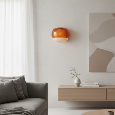 Norman Modern Colorful Layered Glass Wall Light Norman Modern Colorful Layered Glass Wall Light