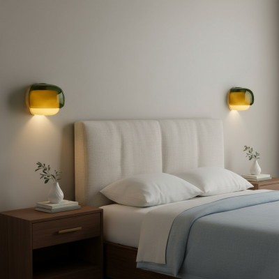 Norman Modern Colorful Layered Glass Wall Light Norman Modern Colorful Layered Glass Wall Light