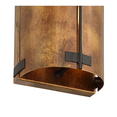 Zoe Industrial Rustic Bronze Cylindrical Metal Wall Sconce Zoe Industrial Rustic Bronze Cylindrical Metal Wall Sconce
