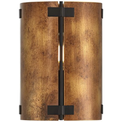 Zoe Industrial Rustic Bronze Cylindrical Metal Wall Sconce Zoe Industrial Rustic Bronze Cylindrical Metal Wall Sconce