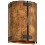Zoe Industrial Rustic Bronze Cylindrical Metal Wall Sconce